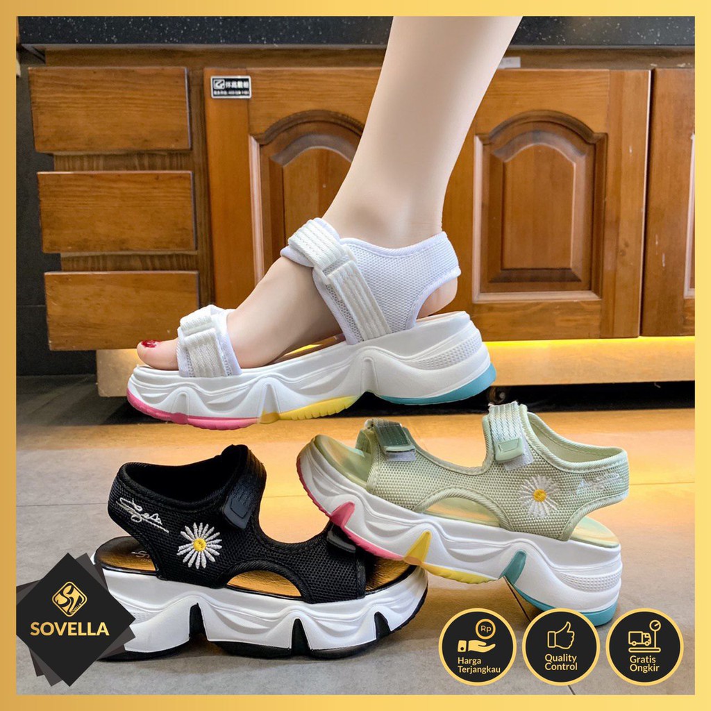 SOVELLA Seojin Sepatu Sandal Tali Sendal Wanita Import-8