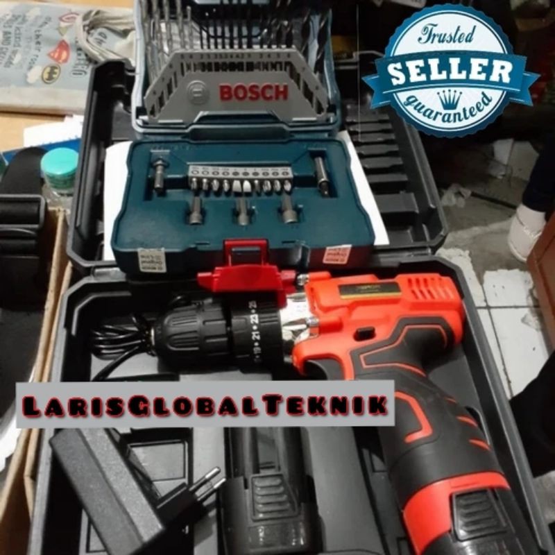 Bor Impact Cordless Xenon CDID700 & Mata Bor Set BOSCH
