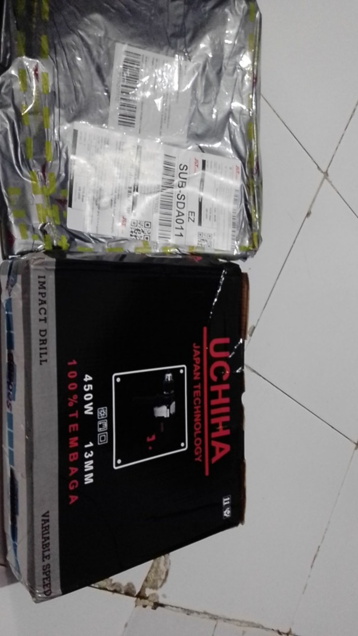 Impact Drill Uchiha 13mm Mesin Bor Beton Besi Kayu Full Set Koper