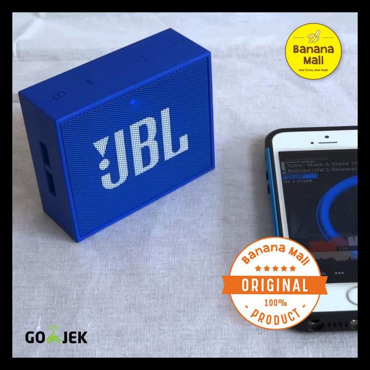 100% Original Jbl Go Portable Bluetooth Speaker - Hitam Gratis Ongkir
