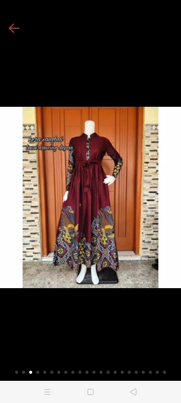 Terviral Gamis Batik Busui