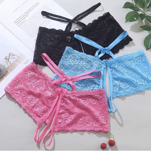 Celana Dalam Wanita bolong Pinggang Open Sexy G String Lace transparan Celana C216