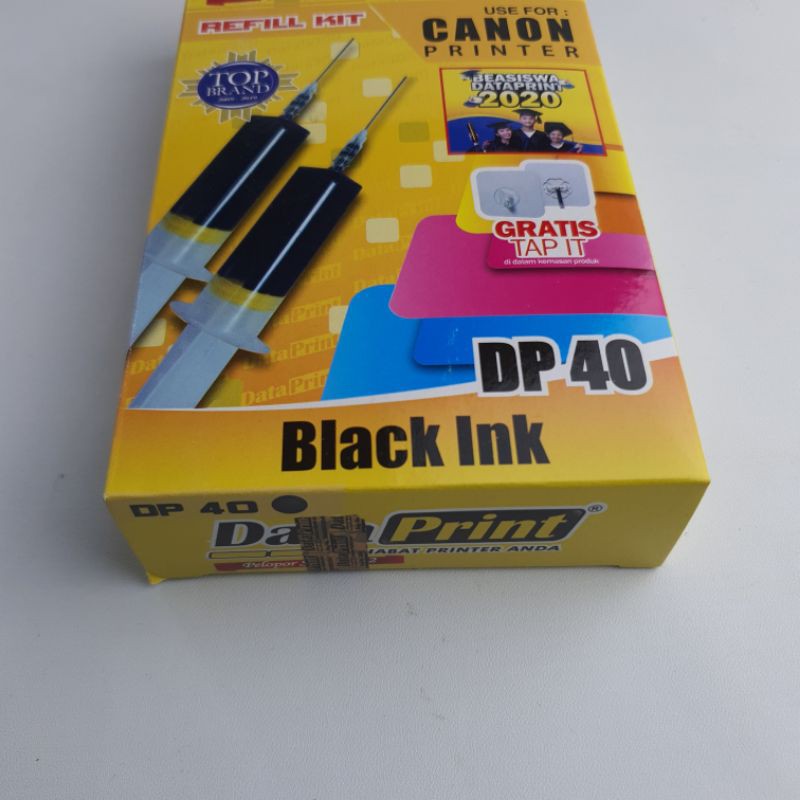 DATAPRINT DP40 DP 40 TINTA REFILL SUNTIK PRINTER CANON BLACK ORIGINAL