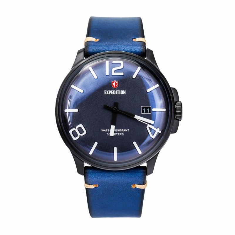 EXPEDITION E6789/e6789 JAM TANGAN PRIA TALI KULIT LEATHER ORIGINAL