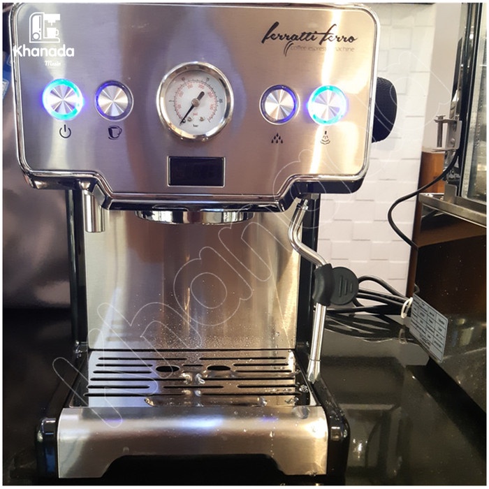 {saditastore} Coffee Espresso Machine Ferratti Ferro FCM3605 Mesin Kopi FCM-3605 - Hitam Diskon
