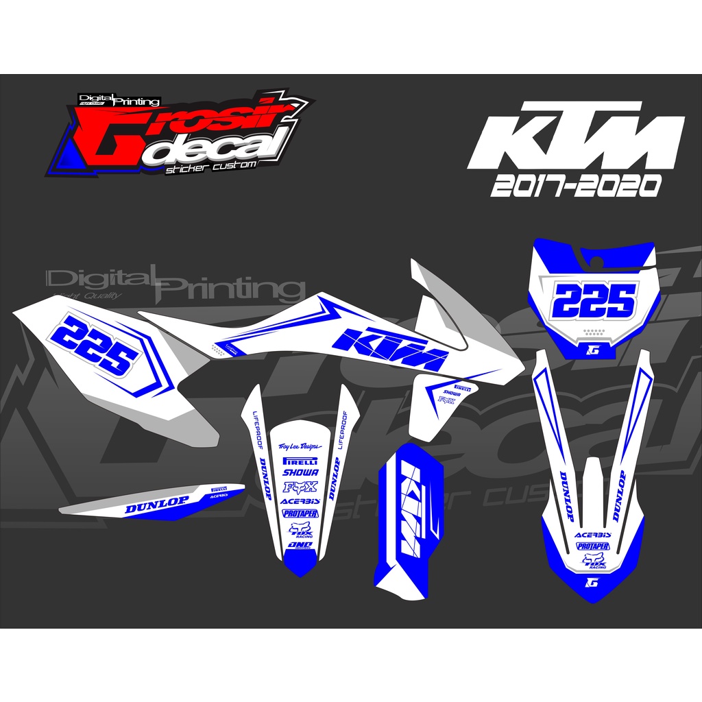 Sticker fullbody KTM 250 2017 - 2022 Decal KTM 250