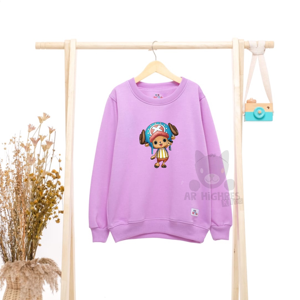 sweater Crewneck Anak Laki-laki / Perempuan termurah Motif Karakter Chopper OP by Arhighres Kids