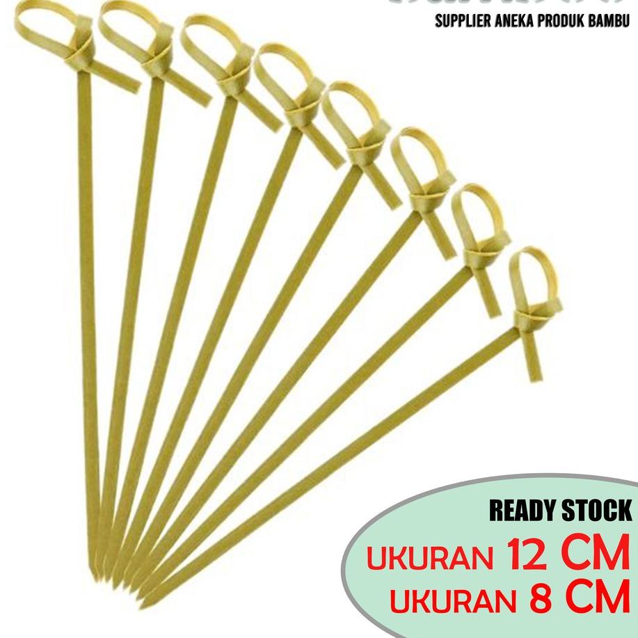 TERLARIS cocktail picks koktail pick pick skewer isi 100 Tusuk Buah zaitun Tusuk Simpul/Cocktail/Des