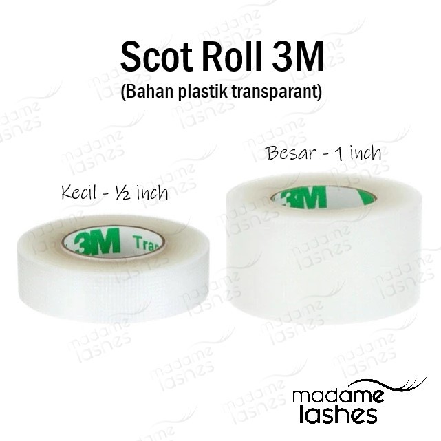 3M transpore eyelid tape / Scot mata 3M berpori/ skot mata gulung/ skot mata rol / skot mata gulunga