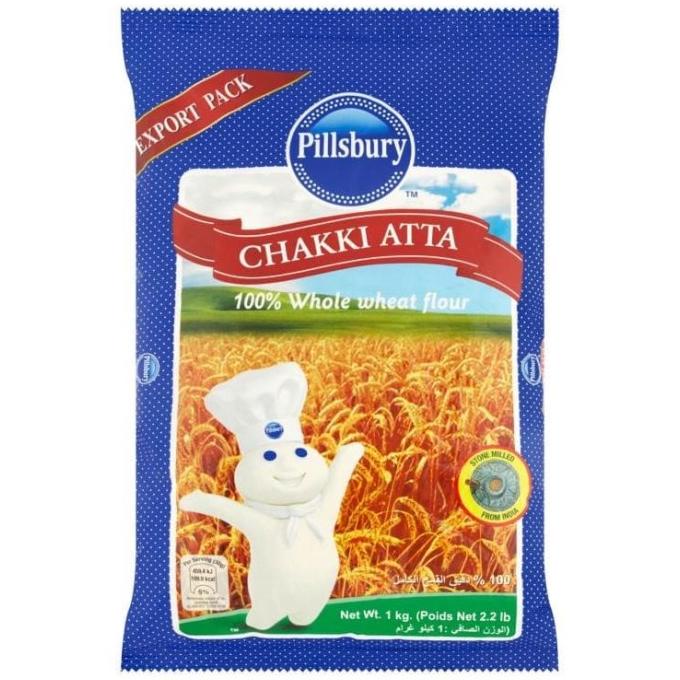 

Tepung Gandum Pillsbury Chakki Atta | Premium Whole Wheat Flour 1 KG