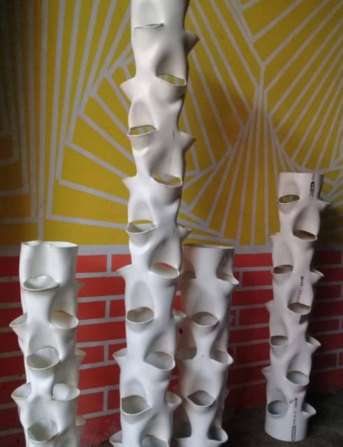 Pot vertikal/ vertikultur tower garden (non hidroponik)