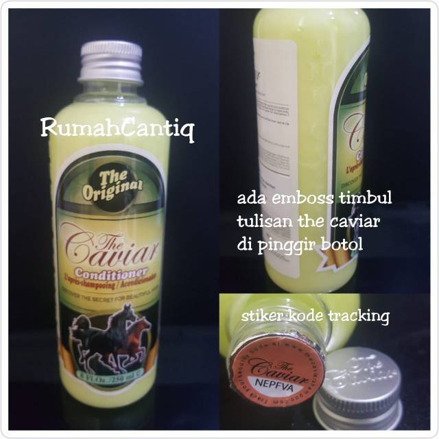 Caviar Shampo Conditioner Kuda ada Barcode Original bisa ditrack - Shampoo The Caviar