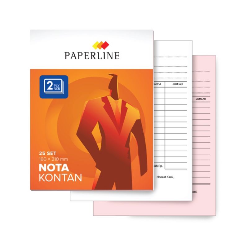 

Nota Kontan Paperline Besar 2Ply / NCR / (1pak/10buku)