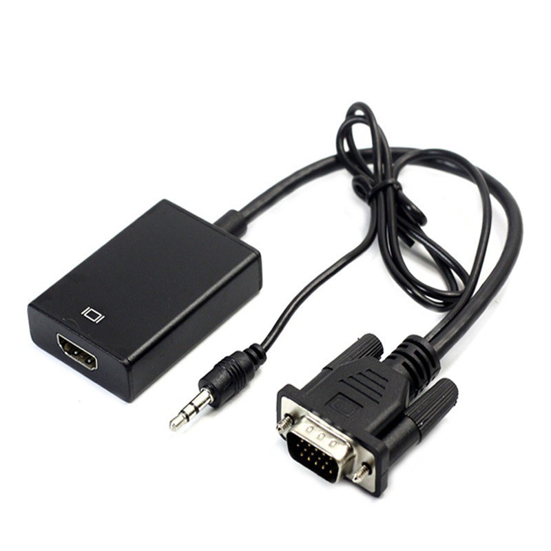 Converter VGA Male to HDMI Female With Micro USB Power & Audio / Kabel