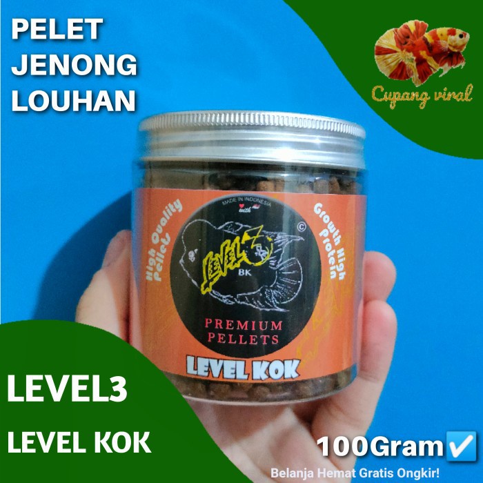 Pelet Jenong Louhan LEVEL KOK - 100Gr