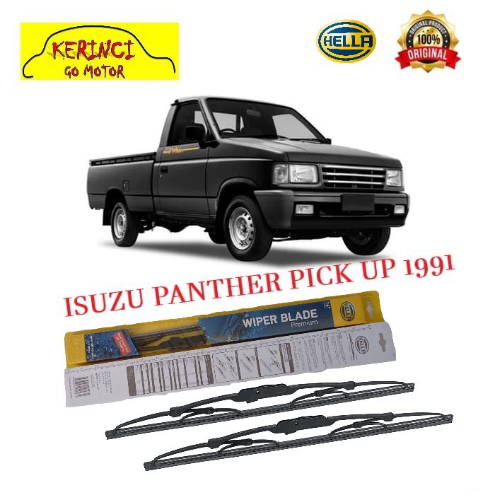 WIPER ISUZU PANTHER PICK UP 1991 HELLA PREMIUM 22&quot; &amp; 16&quot; SEPASANG