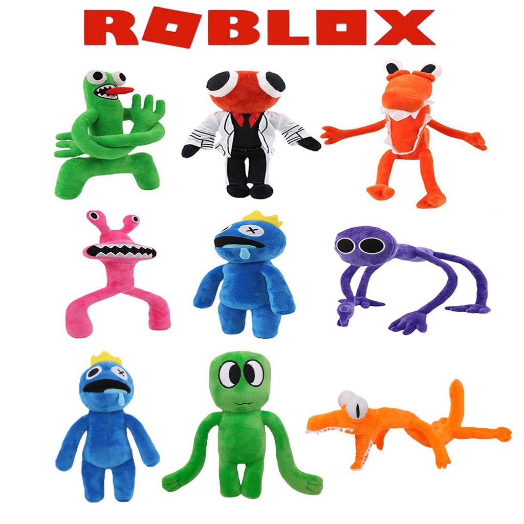 Roblox Rainbow Friends Plush Toy Cartoon Game Character Doll Kawaii Blue Monster Soft Stuffed Animal Toys for Kids Fans