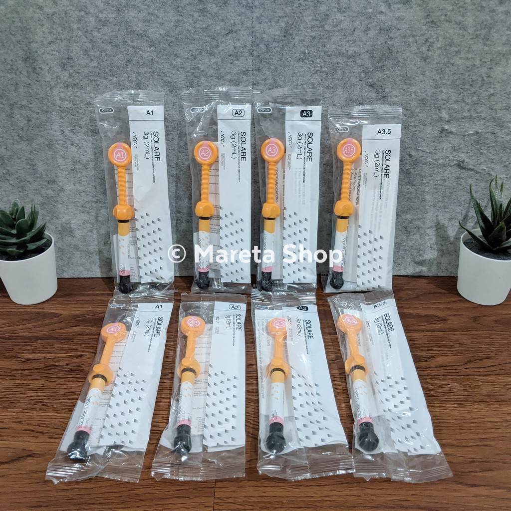 Bahan Tambal Gigi Solare Komposit / Composite 3 gram / 2ml | A1 A2 A3 A3.5 | GC Dental Japan