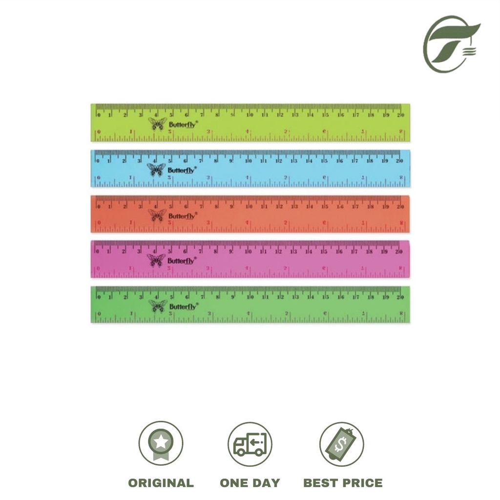 

PENGGARIS 20 CM WARNA BUTTERFLY