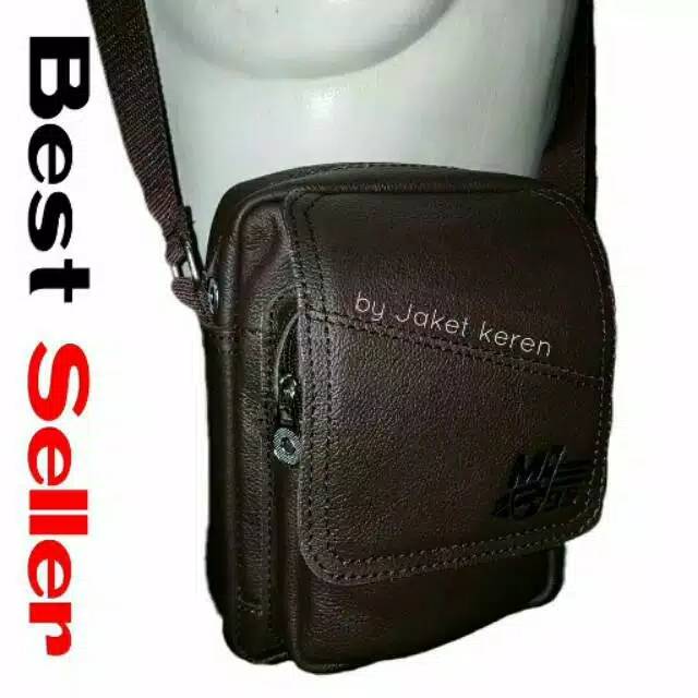TAS SELEMPANG PRIA KULIT SAPI ASLI TAS SLEMPANG COWOK KECIL MINI TERMURAH TERLARIS LEATHER ORIGINAL