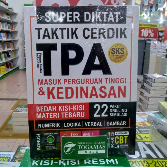 

SUPER DIKTAT TPA MASUK PERGURUAN TINGGI DAN KEDINASAN