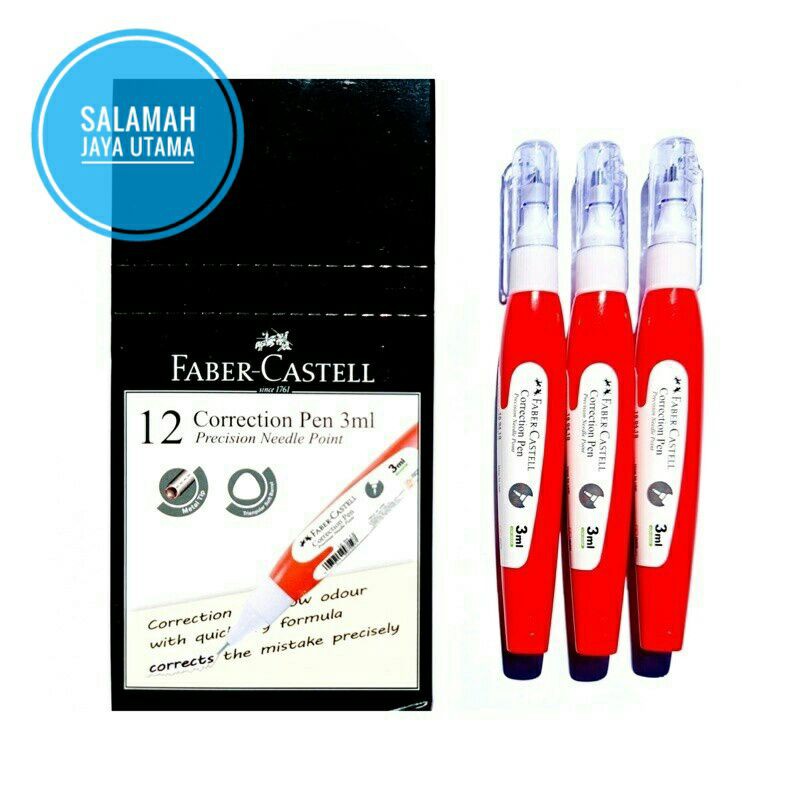 

Tipe Ex Cair Faber Castell / Correction Pen 3ml Faber Castell / Correction Pen 3 ml Faber Castell