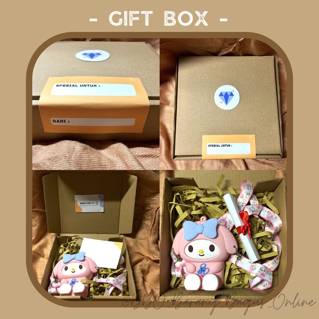 

GIFT BOX / Tambahan Pengemasan Dengan Box -3 Ukuran / Box Kado Spesial