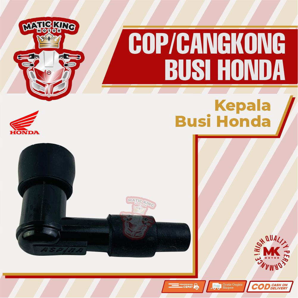 Cop cangklong tutup kop cangkong kepala busi Grand Supra X Win Karisma GL Pro Prima Vega Jupiter F1ZR RXK Alfa Shogun smash tornado satria 2T Kaze R Aspira Astra Otoparts H2-30700-GN5-1200