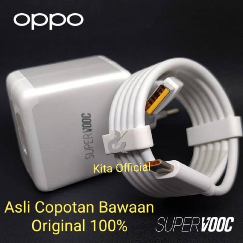 PROMO New Charger oppo 5A/10V Realme 5 pro/X/XT/Reno 2/2f/Find X/R17 Pro Super VOOC Original 100%