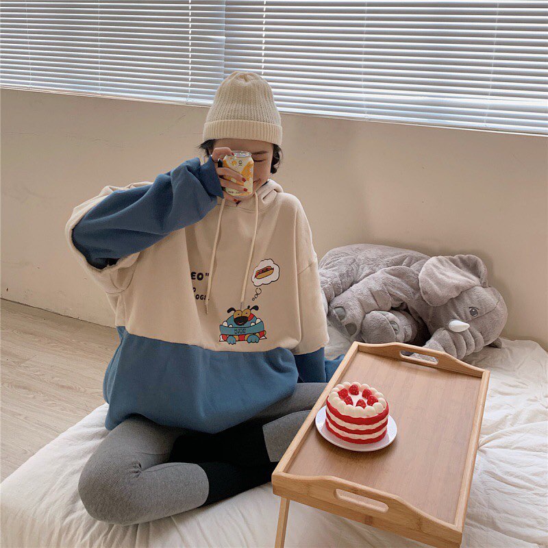 SWEATER WANITA - TIKKEO HOODIE OVERSIZE SWEATER WANITA KOREAN STYLE - SWEATER HOODIE OVERSIZE