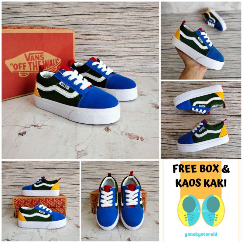 SEPATU ANAK VANS OLDSKOOL TALI MARIO PREMIUM HIGH QUALITY SEPATU ANAK LAKI LAKI KADO KIDS