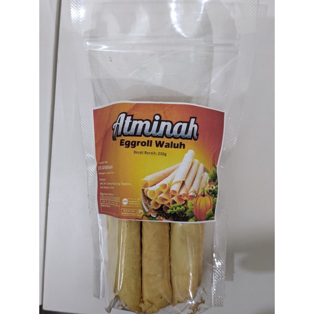 

Atminah Eggroll Waluh Khas Bojonegoro 150 gram / 12 Stik