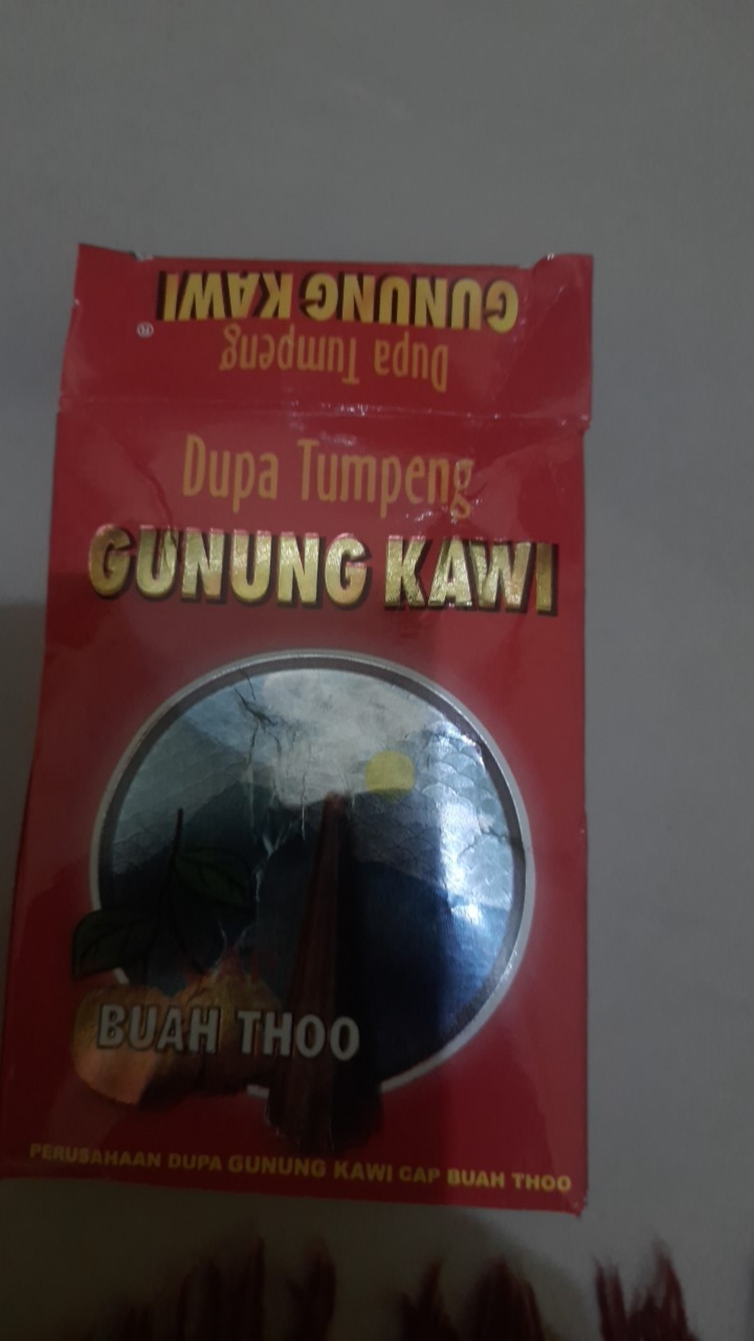 Dupa Tumpeng Kerucut Gunung Kawi Cap Buah Thoo