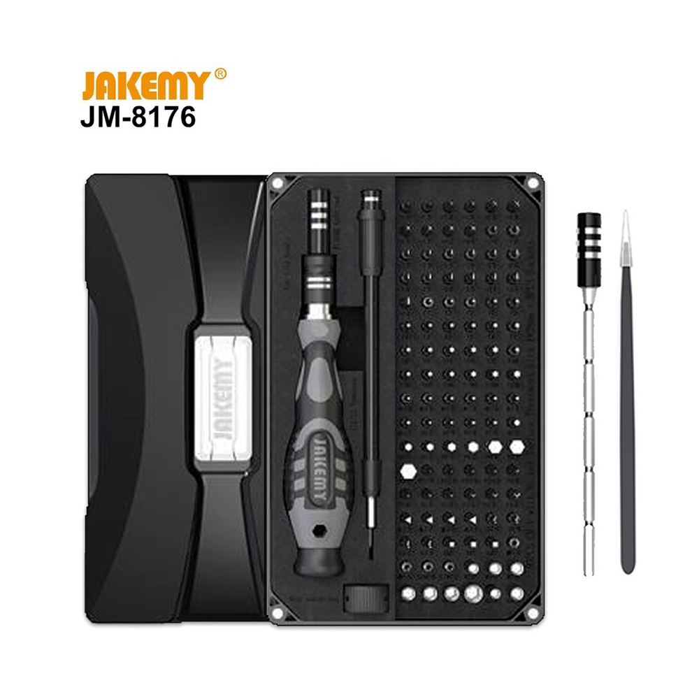 Jakemy JM-8176 106 In 1 Set Obeng Screwdriver Tool Set