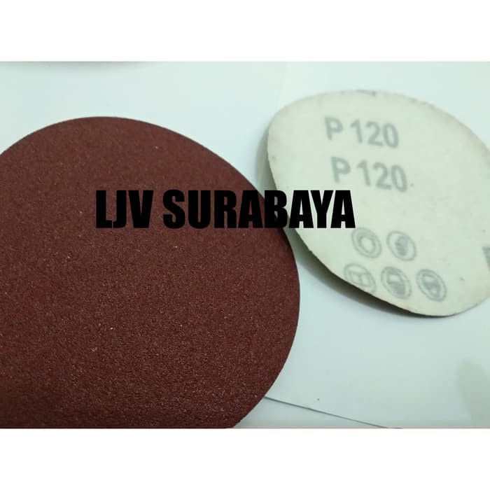 Amplas velcro GRIT 120 bulat tempel sanding disc