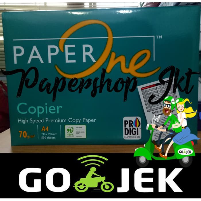 

KHUSUS GO-SEND TERMURAH! Kertas PAPERONE A4 70 Gram Office Paper Print