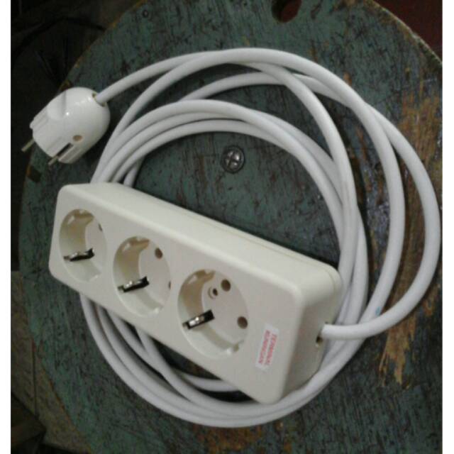stop kontak 3 lubang UTICON stop kontak kabel 5 meter