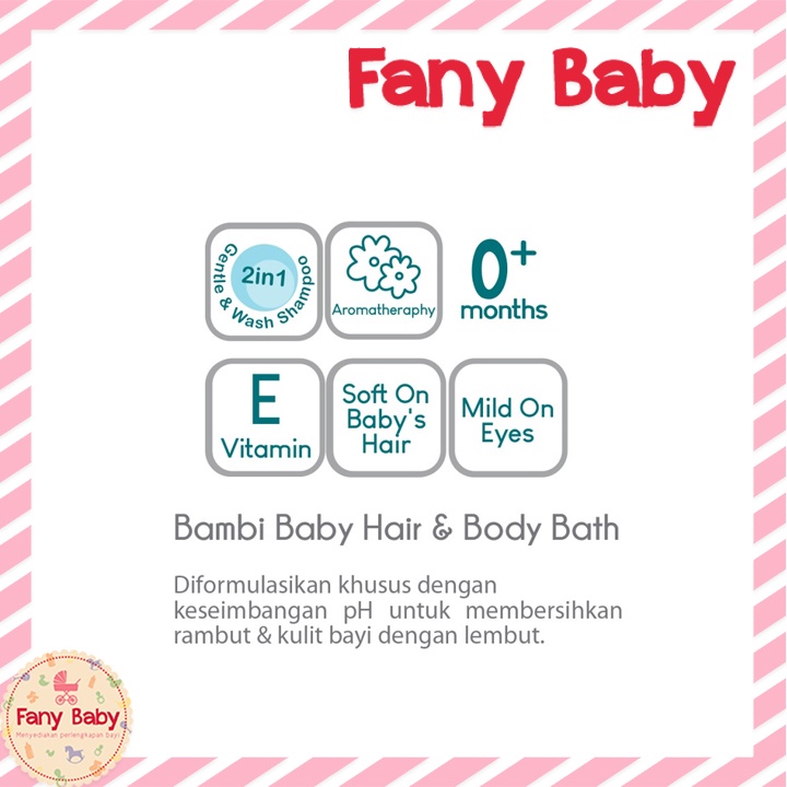 BAMBI HAIR BODY &amp; BATH REFILL 450ML