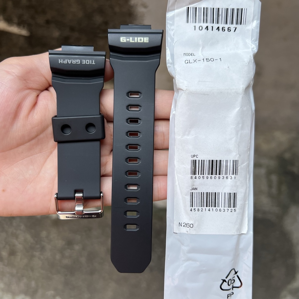 Strap tali jam tangan casio g-shock GLX-150 1 original band GLX 150