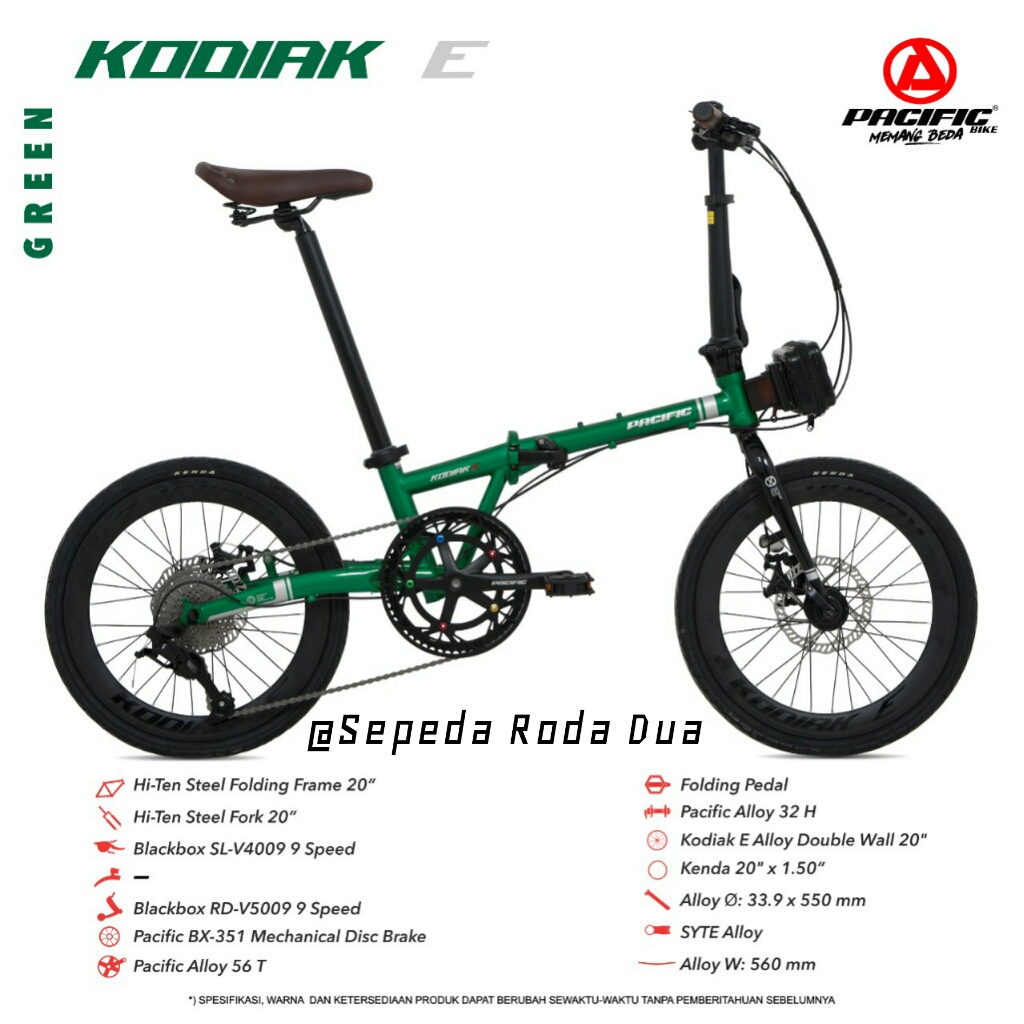 Sepeda Lipat 20" Pacific Kodiak E