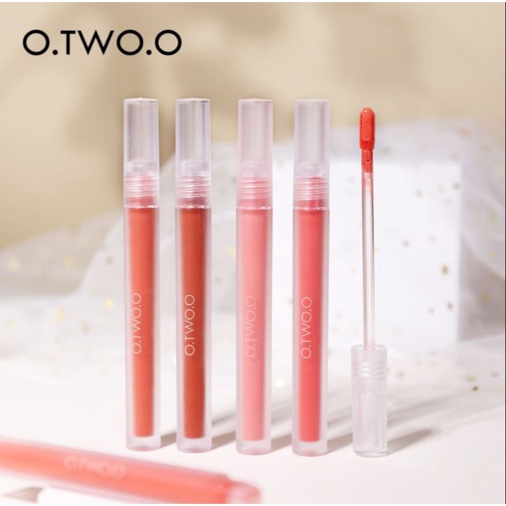 (READY&amp;ORI) O.TWO.O Otwoo Long Lasting Lip Glaze Velvet Mousse Smooth YJ002