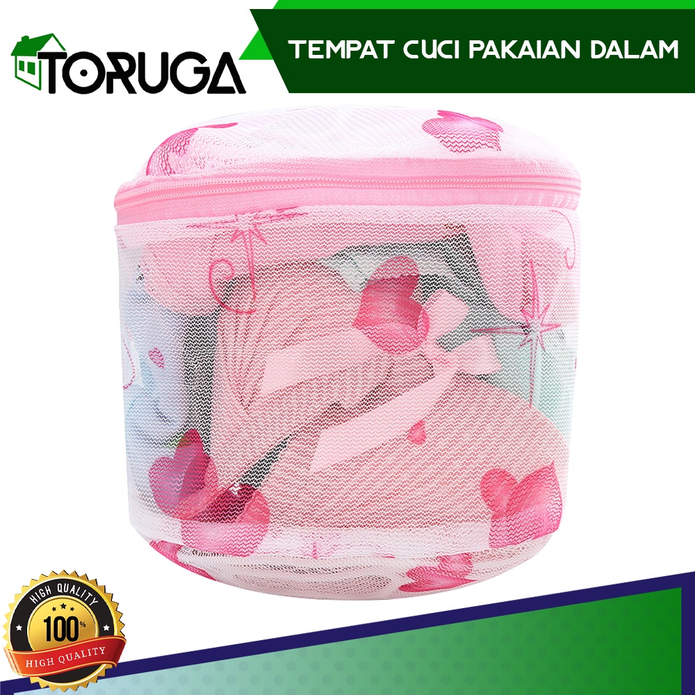 Keranjang Cucian Tempat Pakaian Kotor Underware BH Laundry Pouch BRA Kantong Mesin Cuci Transparant