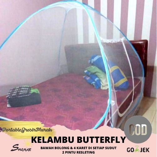 Kelambu Tenda/Kelambu Tidur 180 X 200 Dan 160X200 Tirai Lipat / Kelambu Anti Nyamuk,Bagian Bawah Bol