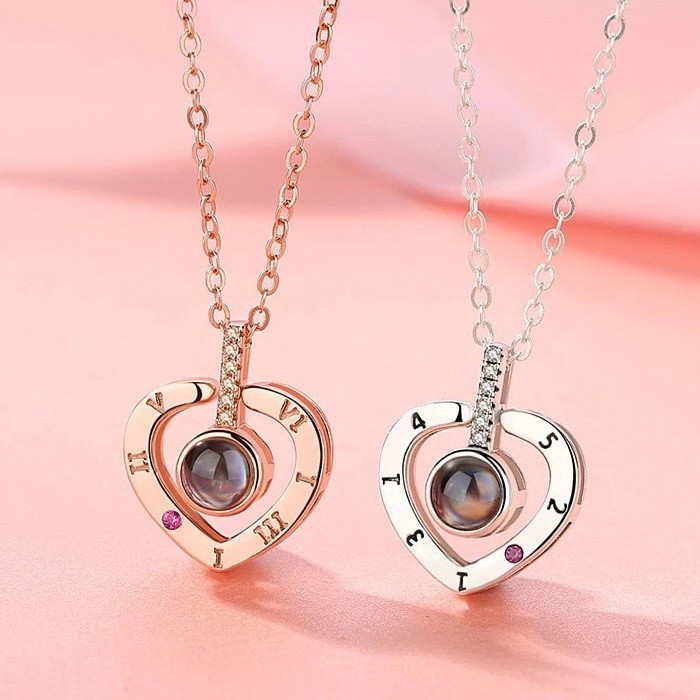 KK0272 - I Love You 100 Languages Necklaces Valentine Gift Couple