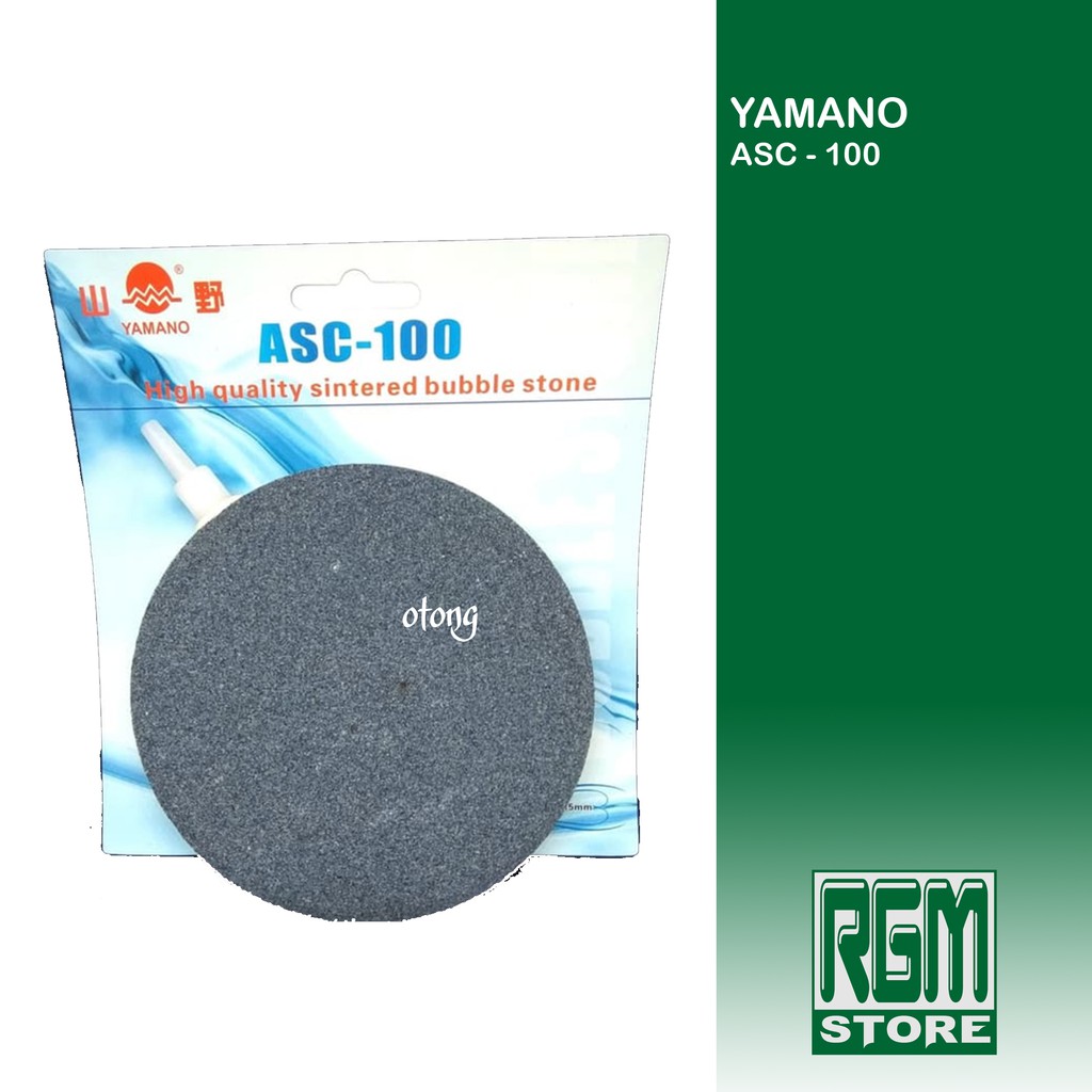 ROSSTON asc asp 100 10 cm airstone batu aerator gelembung udara bulat pipih