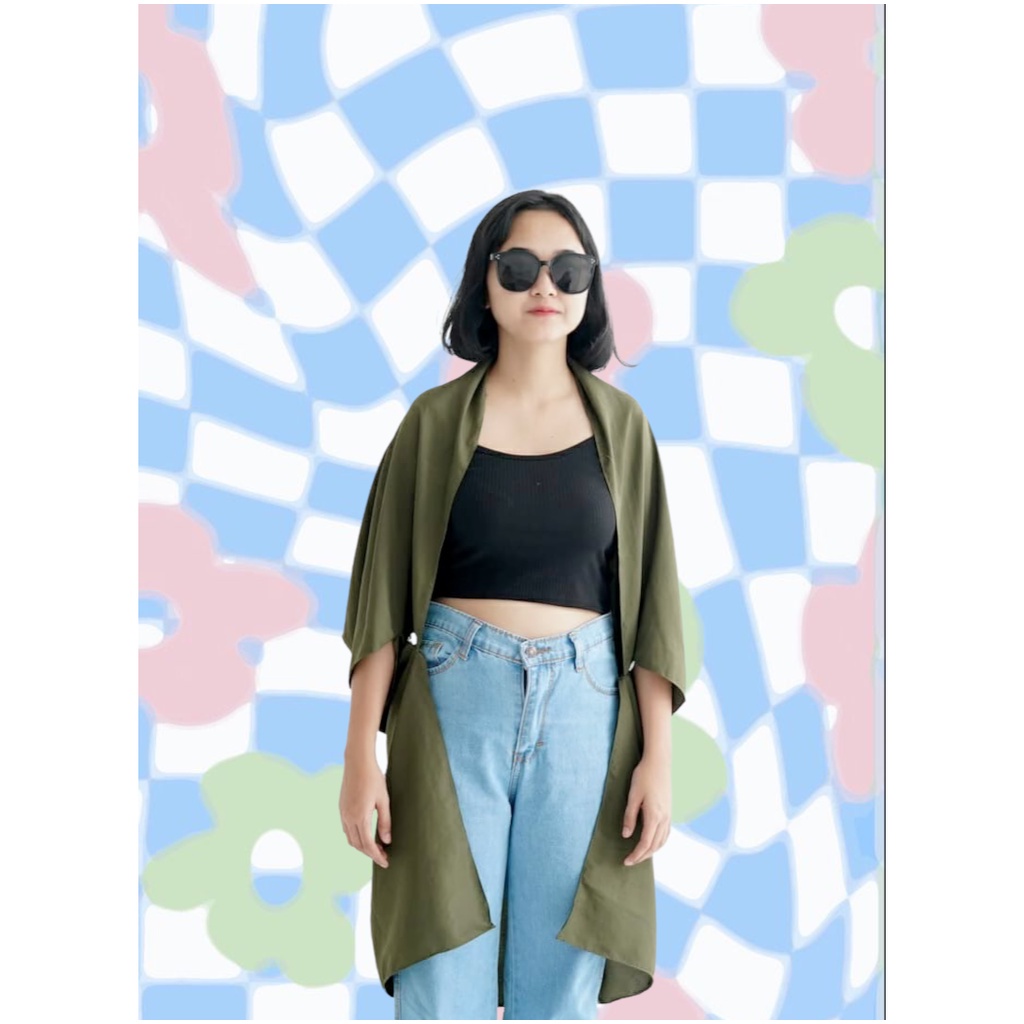 BEFAST - ZFS OOTD Cardigan NAMI / FENTE SCARF OUTER PLAIN / Outer Kekinian Wanita / Terbaru 2022 / Outer Trendy / Cardigan Polos Casual / Outfit Selebgram Terlaris / Fashion Wanita Modis