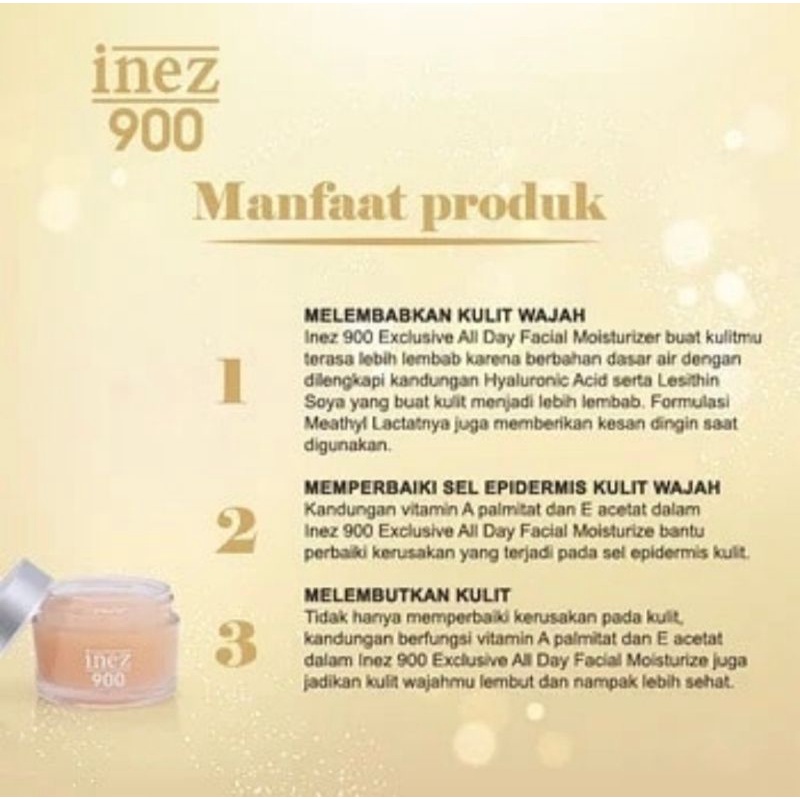 Inez 900 exclusive all day facial Moisturizer Gel