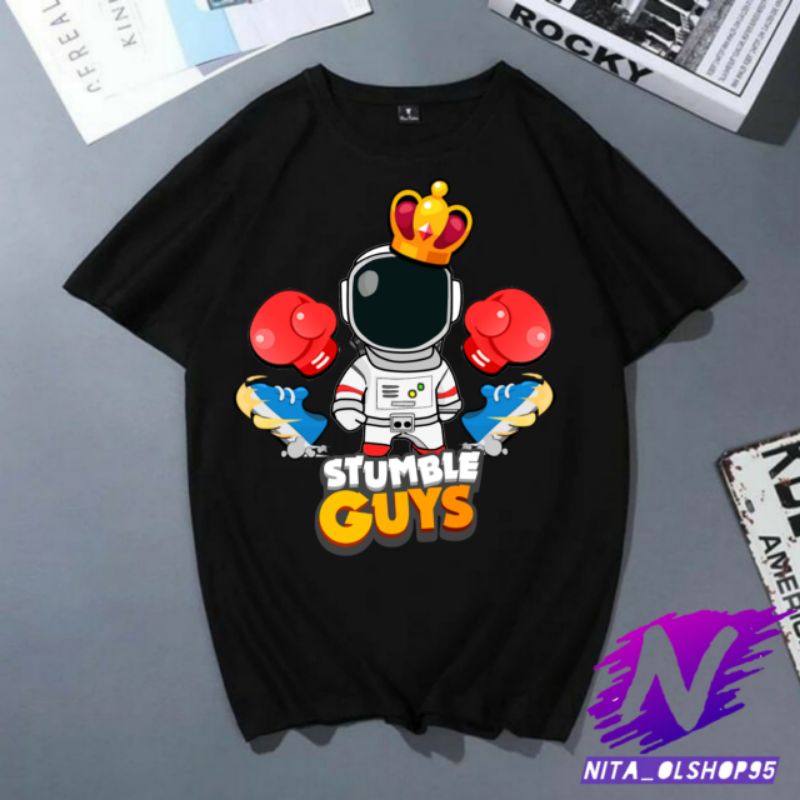 baju anak kaos anak stumble guys astronot