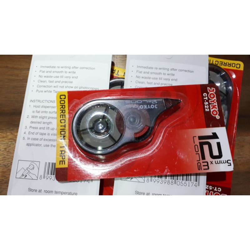 

Correction Tape JOYKO CT-522 Tipex kertas 12 meter