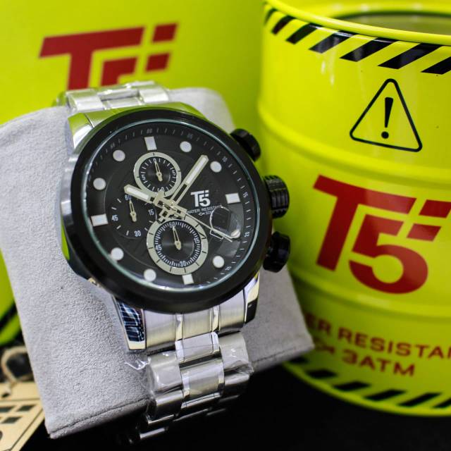 Jam Tangan Pria Keren Merk T5 Type H-3587 Original